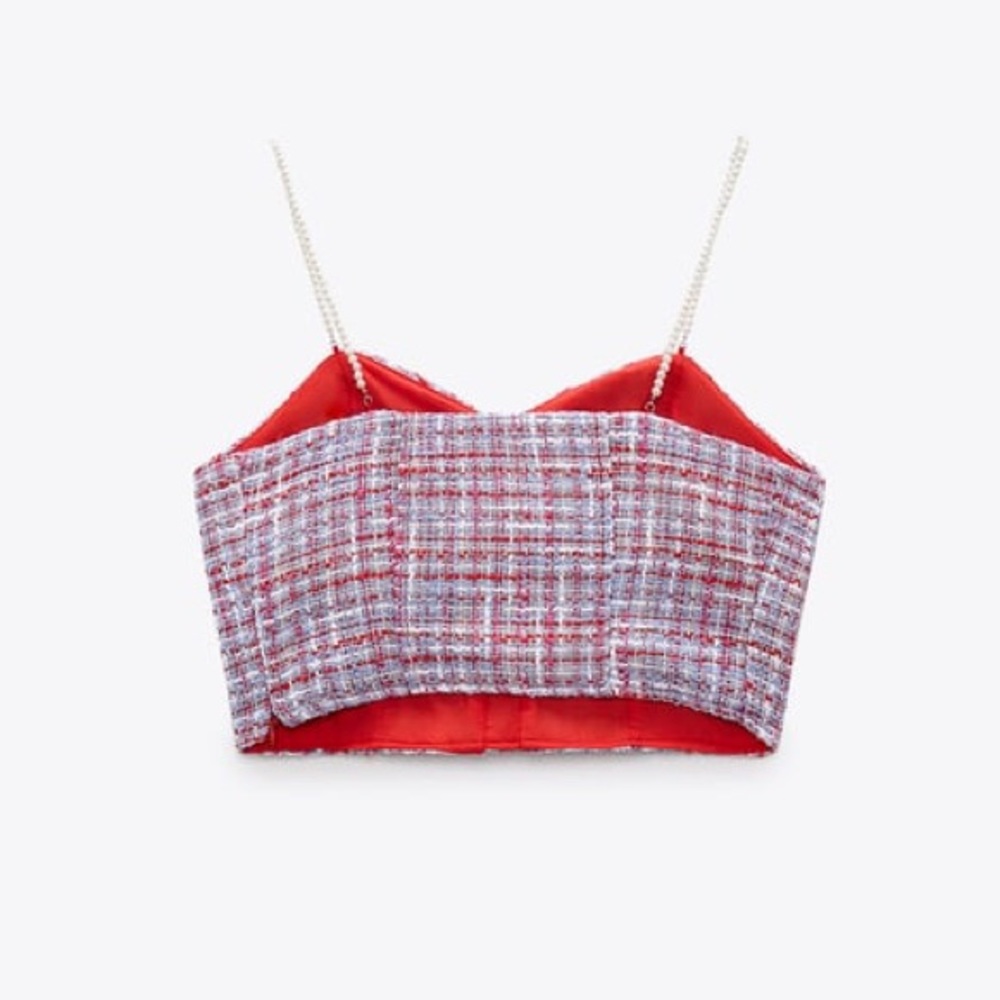 Zara Pearl Crop Top - Picture 3 of 7